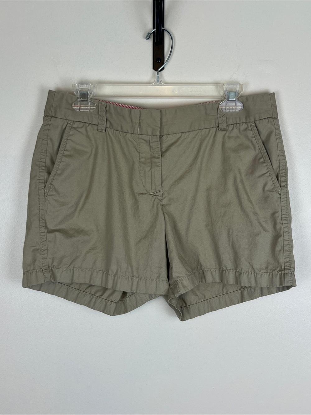 J Crew Broken-in Chino Shorts, Tan, Size 8, Lightweight, Comfortable